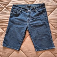 Bermuda uomo jeans elasticizzato tg 48