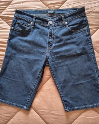 Bermuda uomo jeans elasticizzato tg 48
