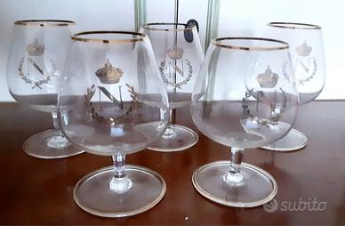 5 Bicchieri da Cognac modello Baccarat Napoleon bo