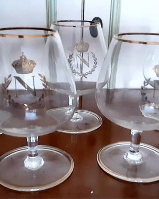 5 Bicchieri da Cognac modello Baccarat Napoleon bo