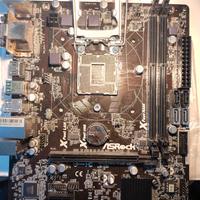Scheda madre asrock, con processore e ram
