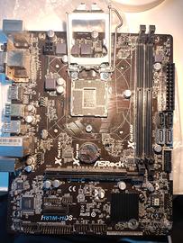 Scheda madre asrock, con processore e ram