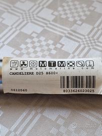 4 Candelieri nuovi h610mm inox