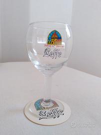 Bicchiere e sottobicchiere birra Leffe collezione