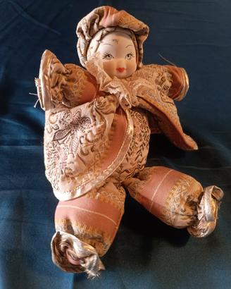 Bambola vintage Franco Zarri arlecchino decorativa