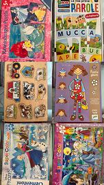 Lotto 6 giochi e puzzle+ 3 omaggio