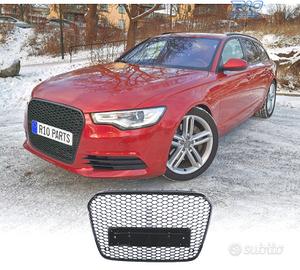 GRIGLIA AUDI A6 C7 4G 10-14 PDC LOOK RS NERO LUCID
