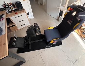 Playseat Redbull + volante T300 con pedaliera T3pA