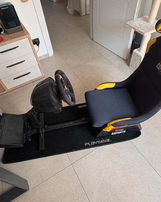 Playseat Redbull + volante T300 con pedaliera T3pA