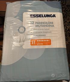 Pannoloni mutandina Esselunga confezione da 12