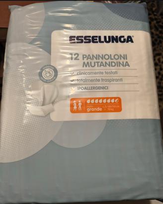 Pannoloni mutandina Esselunga confezione da 12