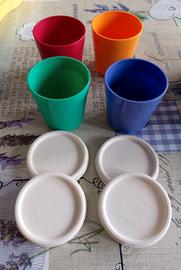 Bicchieri plastica Tupperware