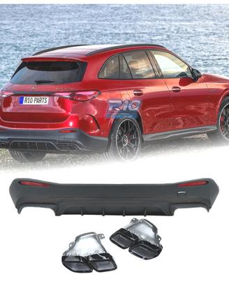 DIFFUSORE MERCEDES GLC X254 23- LOOK AMG GLC63 NER