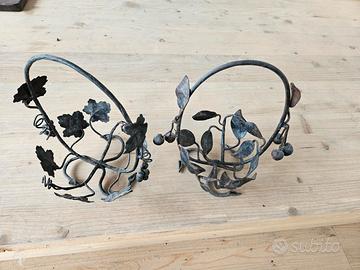 Cestino ornamentale Art Nouveau primi novecento