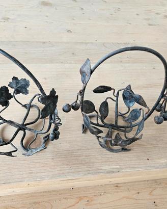 Cestino ornamentale Art Nouveau primi novecento