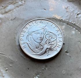 500 lire lotta contro il cancro 1989 argento Italy