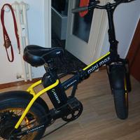 Fat Bike Mini Max Argento Pieghevole