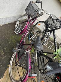 Bici da sonna ruota 24 con cestino e specchietto