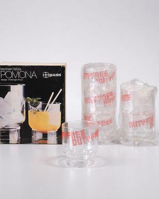 Set  6 bicchieri Pomona design Ambrogio Pozzi '70