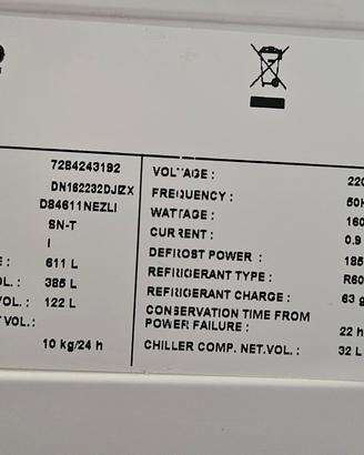 Elementi frigorifero Beko DN162232DJiZX