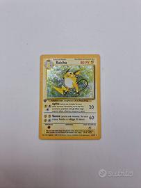 Raichu Set Base prima edizione olografico 14/102
