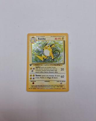 Raichu Set Base prima edizione olografico 14/102