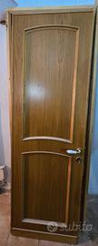 Porta interna in legno noce cm  60 x 2,00 m