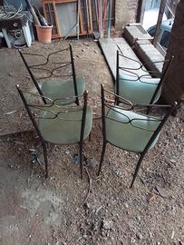 sedie in ferro battuto 