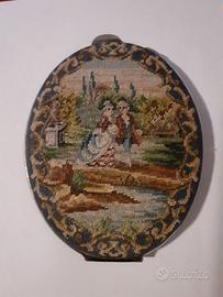 Portacipria antico punto croce "rarità" completo