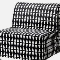 Fodera poltrona Lyksele ikea optical bianco nero