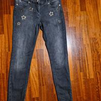 jeans neri grigi Denny Rose tg 28 skinny push up