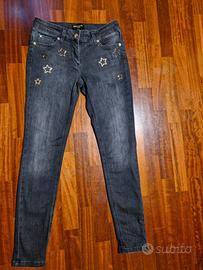 jeans neri grigi Denny Rose tg 28 skinny push up