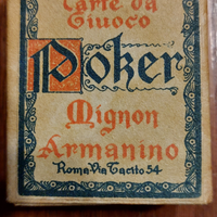 Carte poker mignon armanino