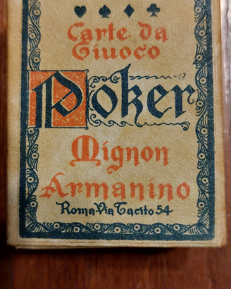 Carte poker mignon armanino