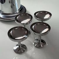 Set 4 coppette vintage anni ’70 in inox 18/10