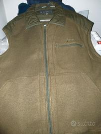 giubbotto senza maniche uomo verde oliva