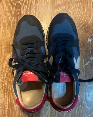 Scarpa Diadora Heritage donna blu e fucsia