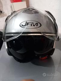 Casco Jet JFM con visierino antisole