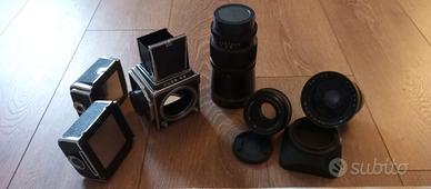 Kiev 88 + 3 ottiche e 2 x dorso pellicola