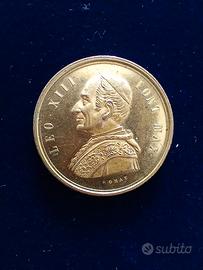 Leone XIII medaglia bronzo dorato per Milano