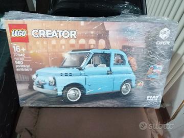 Lego 77942 Fiat 500 Blu Edizione limitata.
