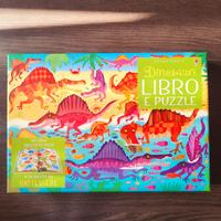 Libro Puzzle Dinosauri Ediz. USBORNE a colori.