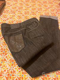 Jeans donna brillantinati