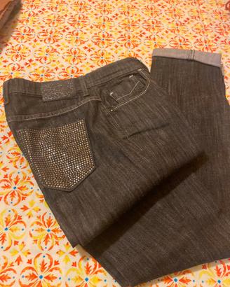 Jeans donna brillantinati
