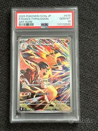Typhlosion pokemon PSA10 carta heat wave arena