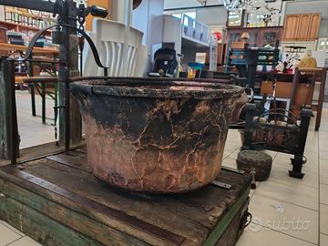 Paiolo in Rame Antico Arredamento Cucina Vintage