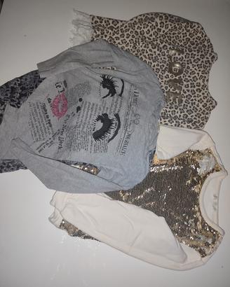 2 felpe bimba original m. e maglia elsy tg8/10