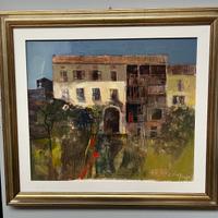 Arte quadro Lucio Trabucco opera 'Tabià Daiano'