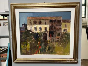 Arte quadro Lucio Trabucco opera 'Tabià Daiano'