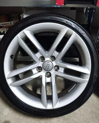 4 cerchi 17" originali Audi 5x100 A1+Gomme incluse
